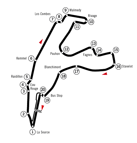 Belgium Grand Prix Spa Francorchamps Track Guide