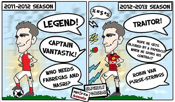 COMIC : Gooners before and after RvP's transfer