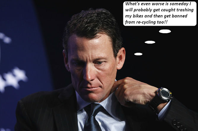 Lance Armstrong trolls himself