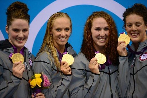 USA win gold in women's 4x200 free relay