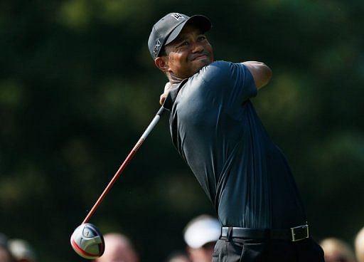 Tiger Woods shot a two-over 72 and is tied for 44th, 13 shots back of leader Jim Furyk