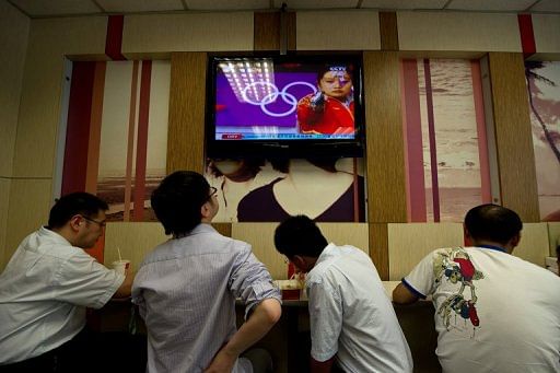 Hundreds of millions of Chinese have been glued to the wall-to-wall coverage of the London 2012 Games on state TV