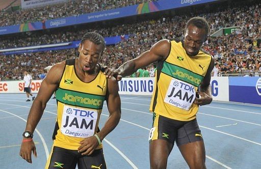 Jamaican rivals Yohan Blake and Usain Bolt will both be going for gold in the Olympic men&#039;s 100m