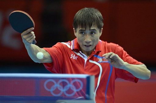 South Korea prevailed by three matches to one in an Olympic table tennis encounter with North Korea