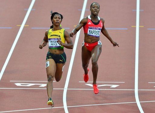 Fraser-Pryce retains women's 100m title, USA's Jeter wins silver