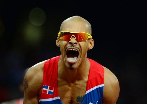 Felix Sanchez clocked the same time, 47.63sec, as his winning run at Athens 2004