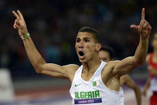 Taoufik Makhloufi came from nowhere to usurp a trio of powerful Kenyans to win Algeria&#039;s second gold in the event