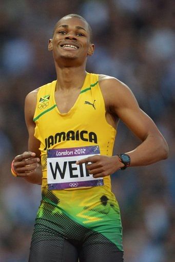 Warren Weir is the third Jamaican in the 200m final race, after Yohan Blake and Usain Bolt