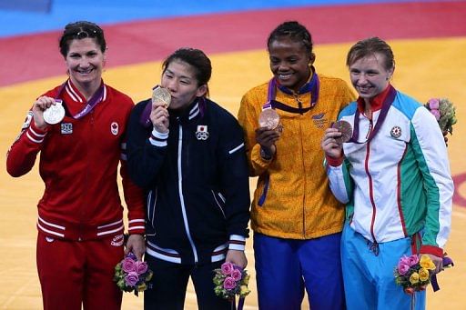 L-R: Tonya Lynn Verbeek, Saori Yoshida, Jackeline Renteria Castillo and Yuliya Ratkevich