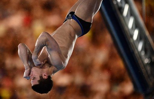 David Boudia, shown on Saturday, said if he and Tom Daley could hold China at Rio 2016 