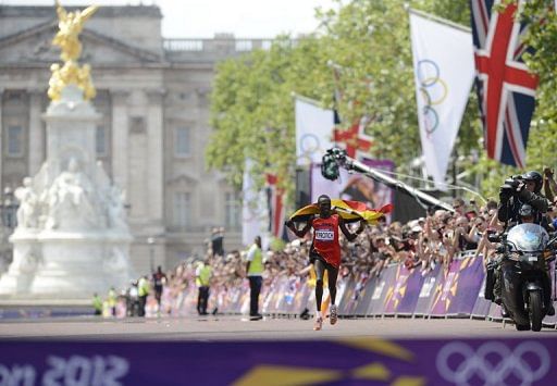 Kriptotich was unable to stop smiling seconds from the finish line