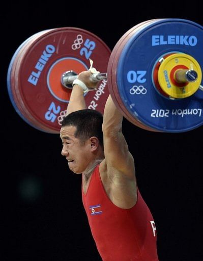 North Korea&#039;s Om Yun-Chol lifted three times his bodyweight to win the 56kg category