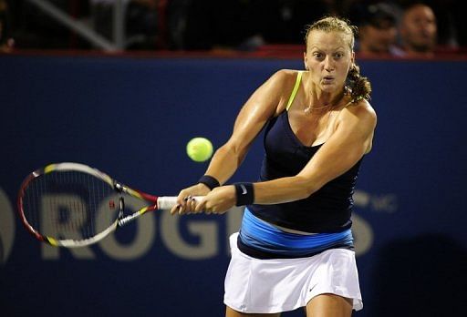 Petra Kvitova finally took the early lead on a fifth set point in a monster final game