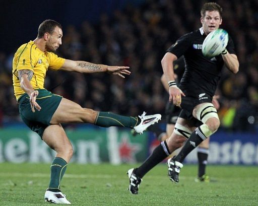 Quade Cooper (left) has been included in the starting line-up at the expense of Kurtley Beale