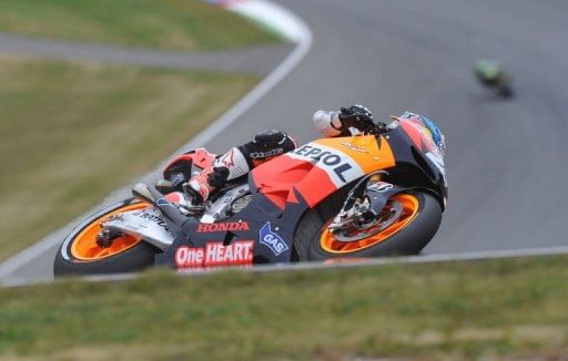 Dani Pedrosa powered to the finish in 42 minutes 51.570 seconds