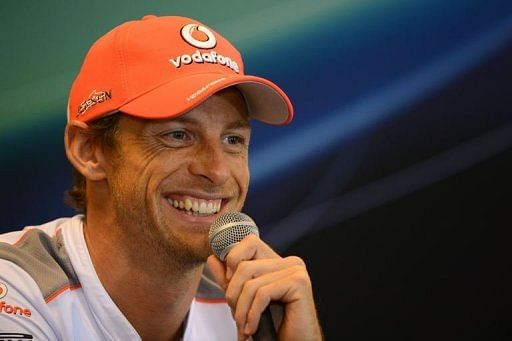 McLaren Mercedes&#039; British driver Jenson Button