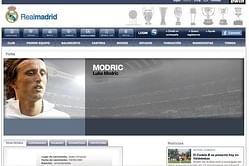 Real Madrid include Modric profile on website