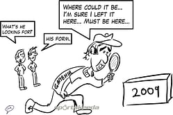 COMIC: Gautam Gambhir, desperately searching!