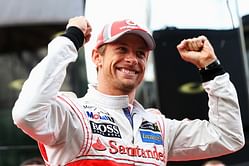 Button does not enjoy standing on Monza podium