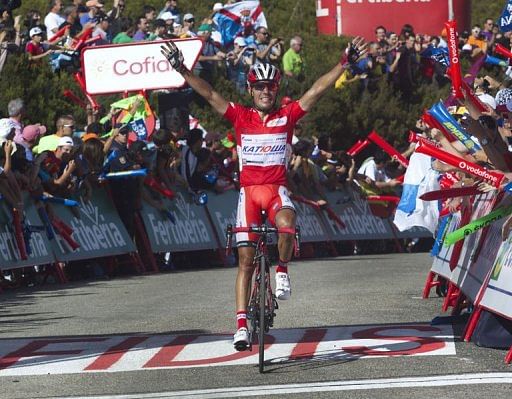 Spanish cyclist Joaquim Rodriguez of Katusha team