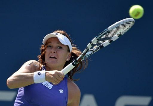 Radwanska matched her best US Open performance by  reaching the last 16