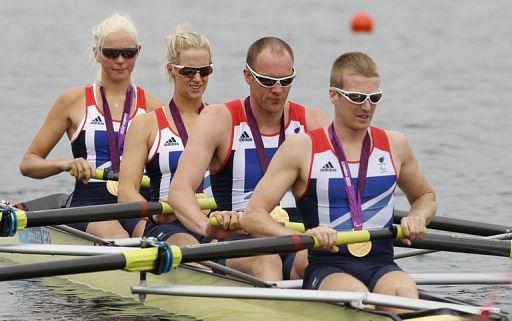 In rowing, Britain&#039;s LTA mixed coxed fours beat rivals Germany for gold