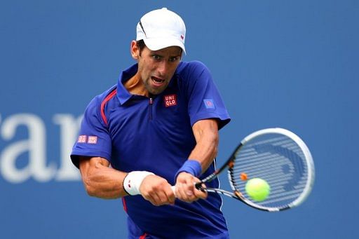 Defending champion Novak Djokovic reached the US Open last 16