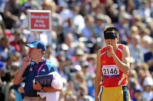 The 80,000-seater Paralympic Games main venue descended into a rare hush for the F11 long jump final