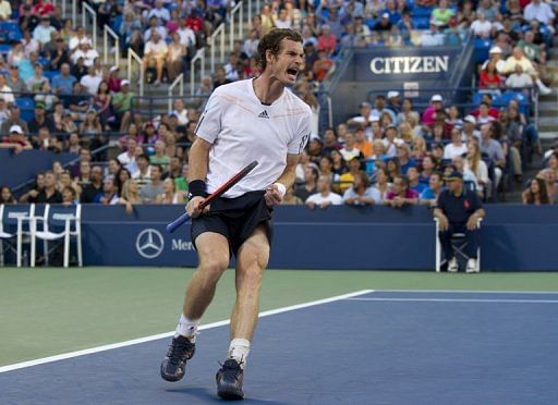 Andy Murray, pictured, won 15 of the last 18 games and goes on to face either Roger Federer or  Tomas Berdych