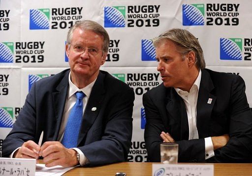 Lapasset (left) said the IRB will help Japan by giving them the chance to play against teams at a high level
