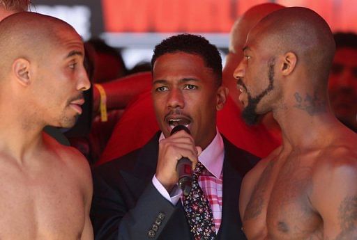 Chad Dawson (right) agreed to drop a weight category to get a fight against Andre Dawson