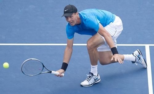 Tomas Berdych of the Czech Republic is ousted by Andy Murray at the US Open