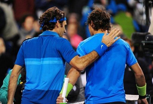 Rafael Nadal (right) blazed through the claycourt season before claiming a record seventh French Open in June