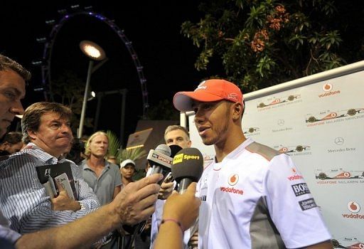 Lewis Hamilton told reporters: 