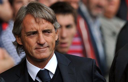 Mancini denies bust-up with Balotelli