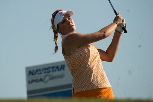 Lexi Thompson matched the tournament record Thursday with a career-best 63