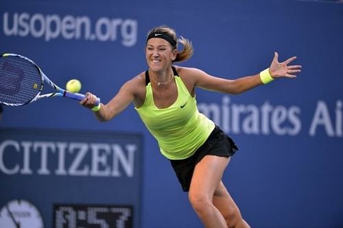 Victoria Azarenka was left in tears after losing to Serena Williams at Flushing Meadows earlier this month