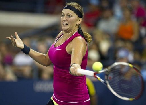 Petra Kvitova, who received a first-round bye, crashed to a 6-4, 6-4 defeat to Petra Martic