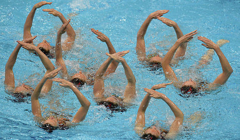Russian girls sweep synchro swimming at junior World Championships