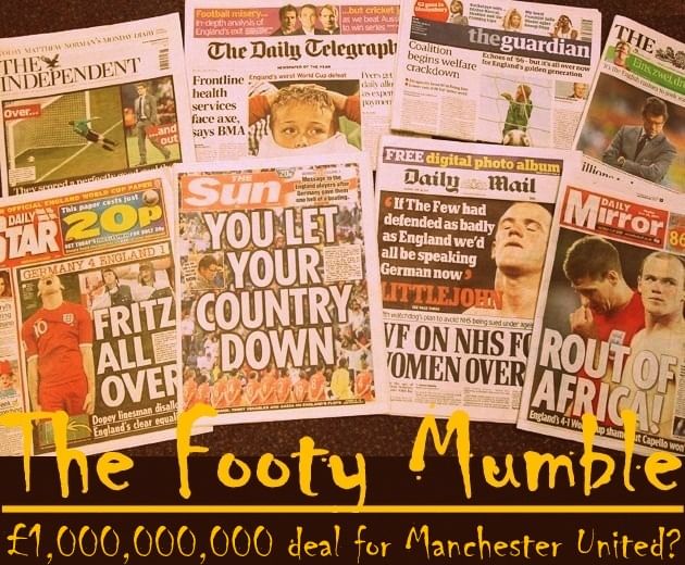 The Footy Mumble: £1,000,000,000 deal for Manchester United?