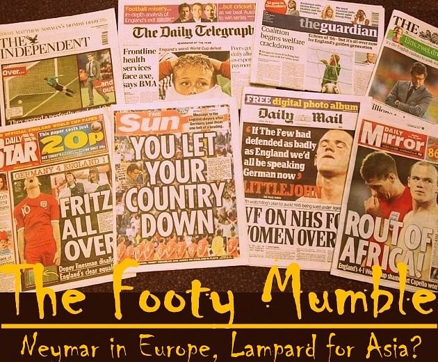 The Footy Mumble: Neymar in Europe, Lampard for Asia?
