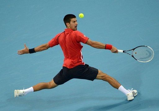 Novak Djokovic played his first competitive match today since losing to Andy Murray in the US Open final