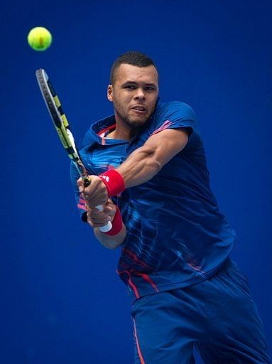 Jo-Wilfried Tsonga (pictured) lost the first set to Denis Istomin but came back to win 4-6, 6-1, 7-6 (7/3)