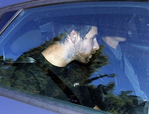 Luka Karabatic arrives at Montpellier&#039;s courthouse