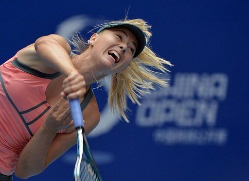 Maria Sharapova defeated Slovenian qualifier Polona Hercog, ranked 90th in the world, 6-0, 6-2