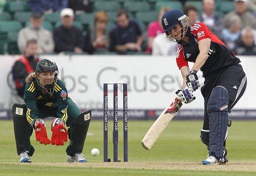 Charlotte Edwards (right) was named player of the match after smiting 33 runs of 37 balls