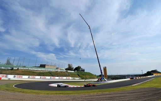 Conditions were fine at the Japanese circuit