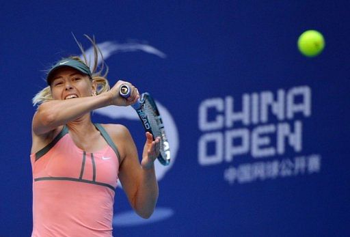Sharapova is yet to drop a set in China