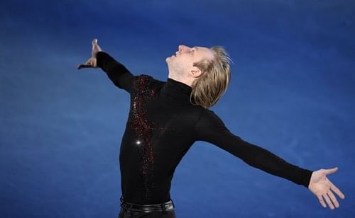 Yevgeny Plushenko won the Olympic figure skating title in 2006