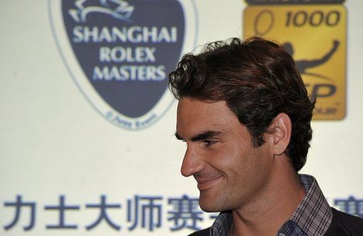 Federer said the run-up to the Shanghai Masters had been different from usual
